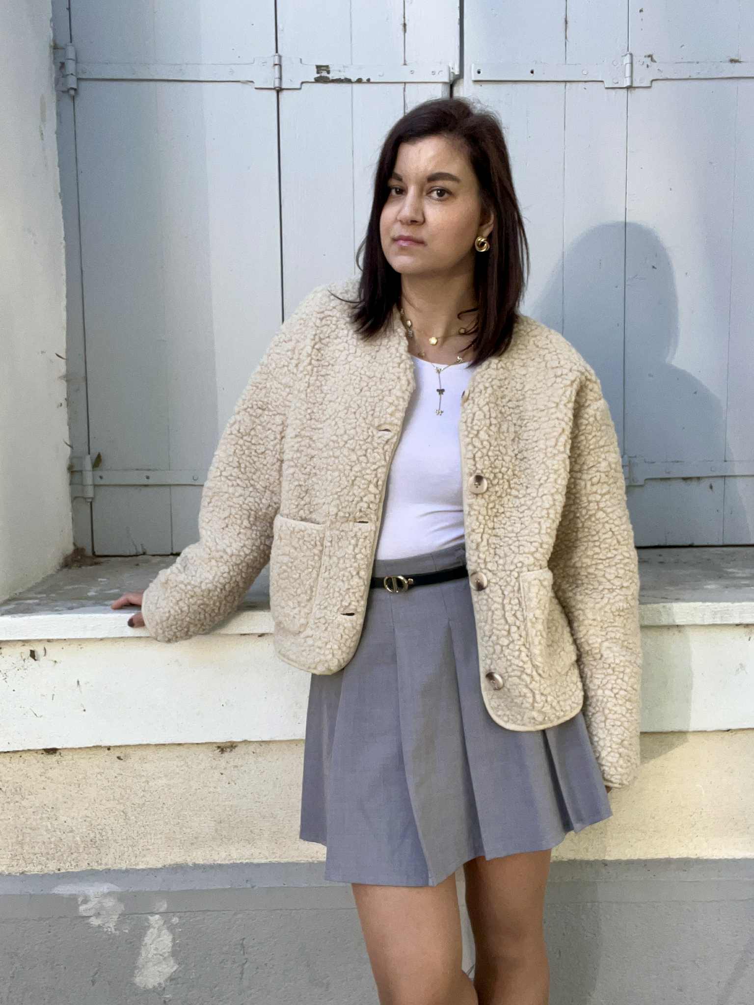 Veste moumoute MARINE