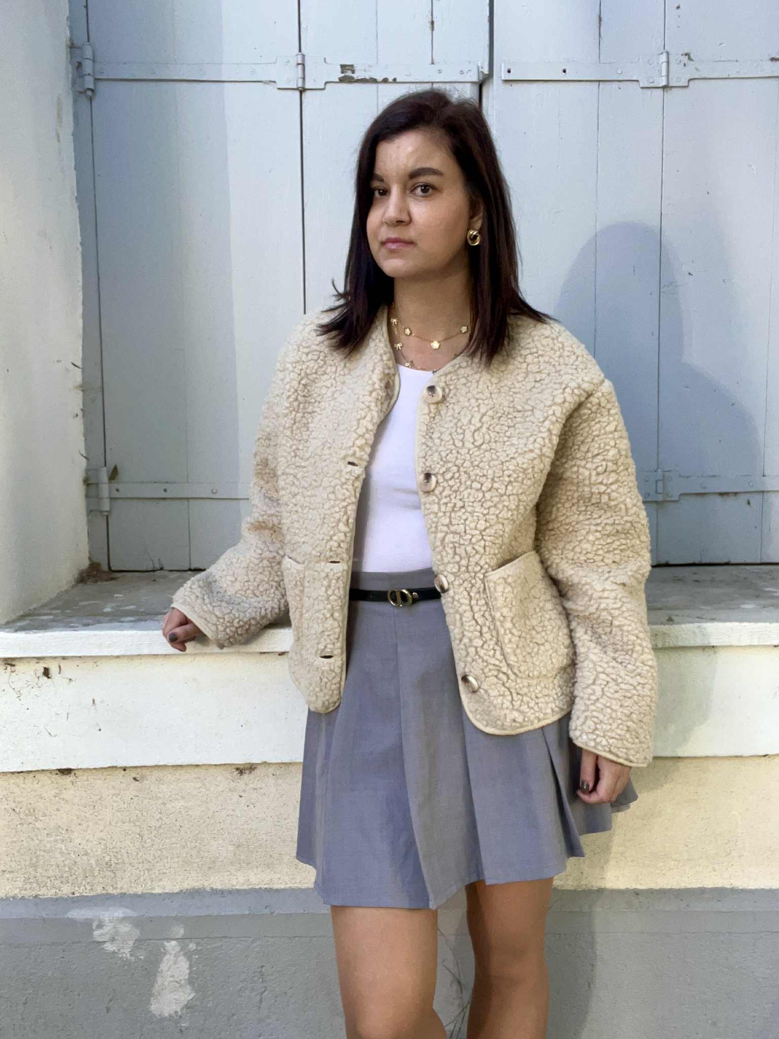 Veste moumoute MARINE